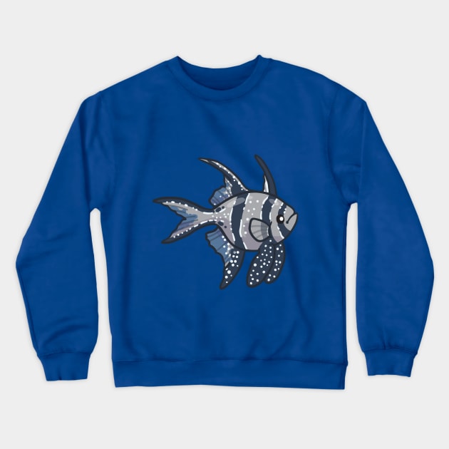 Banggai Cardinalfish Crewneck Sweatshirt by bytesizetreasure